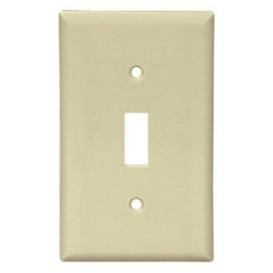 Cooper, 2134V-BOX, 1 Gang Toggle Switch, Ivory, Wall Plate