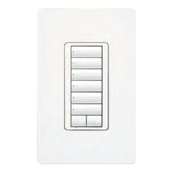 Lutron, Radio RA2 SeeTouch Hybrid Keypad  6 Buttons with Raise and Lower, RRD-H6BRL-SI