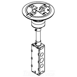 Wiremold, RC7ATCAL, RC7 Series Surface Poke-Thru Device