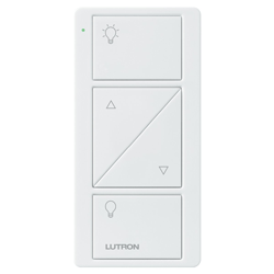Lutron 2-Button with Rise/Lower Pico Remote for Caseta Wireless Smart Lighting Dimmer Switch, PJ2-2BRL-TSW-L01
