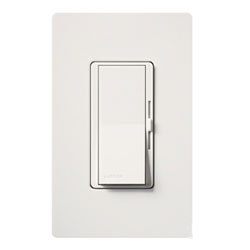 Lutron, Diva, Dimmable CFL/LED Dimmer with Wallplate, DVWCL-153PH-WH