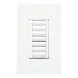 Lutron, Radio RA2 SeeTouch Hybrid Keypad  6 Buttons with Raise and Lower, RRD-H6BRL-BI