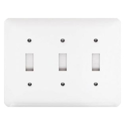 Mulberry, Princess 3 Gang 3 Toggle Wall Plate, 76073