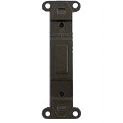 Leviton, 80700, Plastic Wallplate Adapter; Blank Toggle. Brown