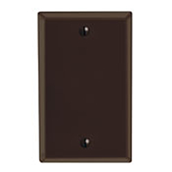 Mulberry, 91151, 1 Gang Blank Lexan, Brown, Wall Plate 