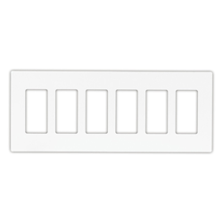 Cooper Wiring Devices, 9526WS, Aspire 6-Gang Wallplate