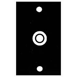 Mulberry, 97461, 1 Gang 3/4" Hole/Grommet, Stainless Steel, Wall Plate