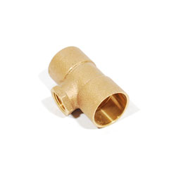 1 1/2" x 1 1/2" x 1" Copper Female Tee, M67126