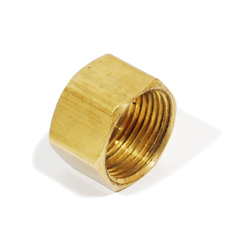 Approved Vendor, 1/4" Brass Compression Nut, 61-4