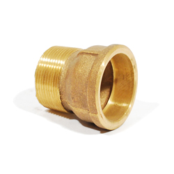 Approved Vendor, 1 1/4" Threadless Pipe X Male Adapter, B-XTP06LF