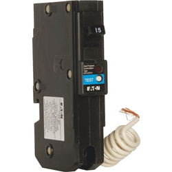 Eaton/Cutler Hammer, BRN115DF Dual Function Arc Fault, Ground Fault Breaker 