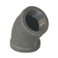 Ward, Black Cast Iron 45° Elbow