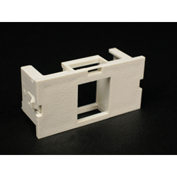 Wiremold, CM2-U1KEYA-WH, 2A, Single Flushmount Unloaded Keystone Module