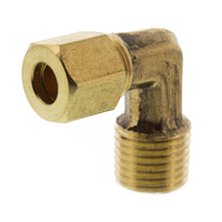 Approved Vendor, 3/8" x 3/8" Compression Male Elbow, 69-66LF, M73143