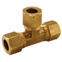 Approved Vendor, 3/8" x 3/8" x 1/4" Compression Female Tee, TS64-4LF, M73171