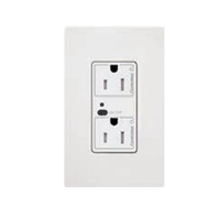 Lutron, CAR2S-15-DTR-BL, Duplex Wireless Receptacles Black, M77873