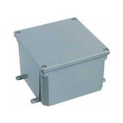 Thomas & Betts, Molded PVC Junction Box, 6X6X4, E987R