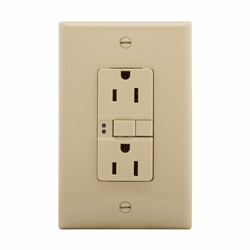 Eaton, 15 Amp GFCI Receptacle, Ivory