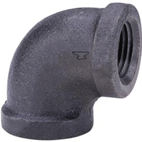 WARD, Extra Heavy 90 Elbow, 1 1/4" Extra Heavy 90 Elbow, 1 1/4" Black Threaded Extra Heavy 90 Elbow, Threaded Extra Heavy 90 Elbow, M65215