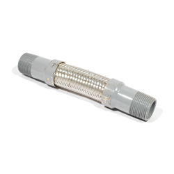 Flex Weld, 2" X10 1/2" MPT Stainless Steel Braided Flexible Pump Connector, F020SKSSPCM