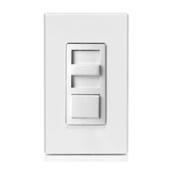 IllumaTech, 1200VA, Preset Electro-Mechanical Electronic Flourescent and LED Power Supply Dimmer, 0-10VDC, Single Pole and 3-Way, White/Ivory/Light Almond, IP710-LFZ