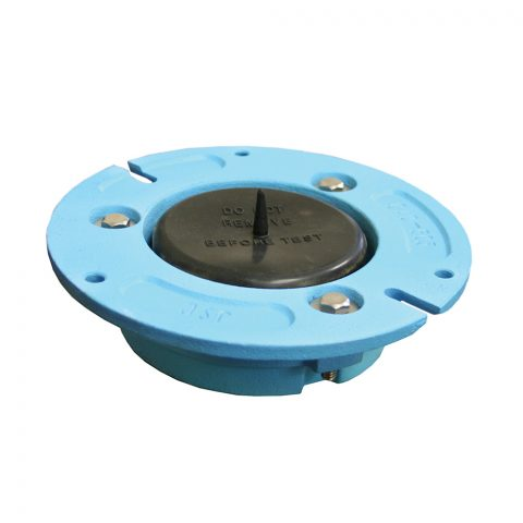 Jones Stephens, C40503, 3" x 3" Code Blue No Caulk Closet Flange with Test Cap, M78247