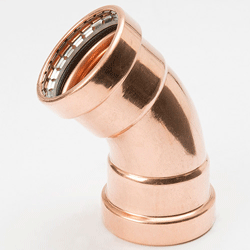 Approved Vendors, PCLF0034, Imported Copper Fittings, 3/4" Copper 45 Degree Elbow, P x P