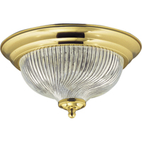 Progress Lighting, Swirled Glass 2-light Flushmount, P3533-10