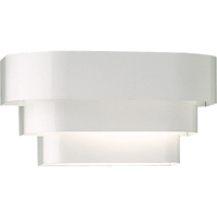 Progress Lighting, Wht 1-lt WallSconce, P7103-30