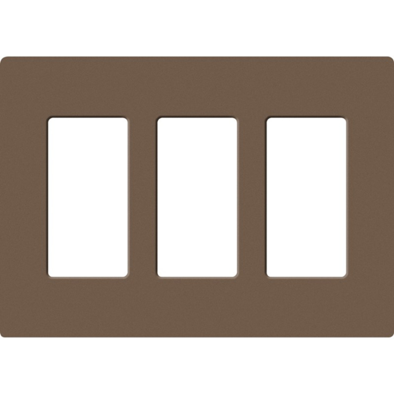 Lutron, SC-3-EP, Screwless Wallplate - 3 Gang - Espresso