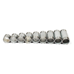 Smith Cooper, 2" Nipples, Single Run Assortments 9 Pieces, Galvanized Steel, 84SR4020C