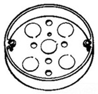 Crouse, TP269, Steel Round Ceiling Pan Boxes, M77796