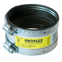 Tyler Pipe, No Hub Shielded Transition Couplings, No Hub Transition Couplings, 3" x 1 1/2" No Hub Transition Coupling, Copper No Hub Transiton Couplings, M76245
