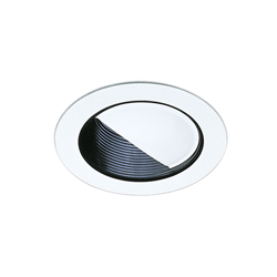 Elco 4" Low Voltage Recessed Lighting Trim EL1495B Adjustable Wall Wash, Black