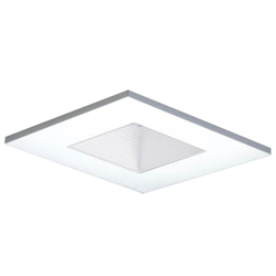  Halo 3 in. White Recessed Lighting Square Baffle Trim