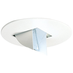 Elco Lighting EL1496W Recessed Lighting Trim, 4" Low Voltage Adjustable Mirror Trim - White 