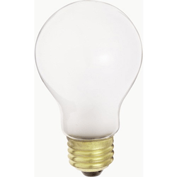  25A19/F 25 watt A19 Incandescent; Frost; 1500 average rated hours; 180 lumens; Medium base; 120 volts