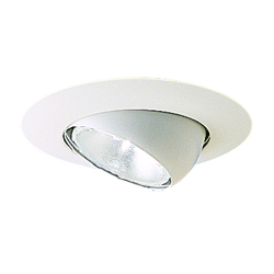 Nora Lighting NT-28-White Eyeball with Metal Trim 