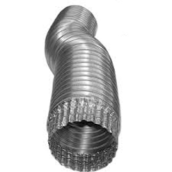 Aluminum Duct, 4" X 8', Silver, Semi Ridgid, flexible (A048/9) 