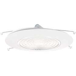 Elco Lighting EL13W 6" CFL Sloped Shower Trim with Fresnel Lens - EL13 (CFL Sloped) 