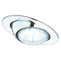 Elco 4" Line Voltage Recessed Lighting Trim EL998C Eyeball Trim, Clear