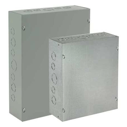 Hoffman ASE10X10X6, Pull Box, Screw Cover /Ko'S, 10.00X10.00X6.00, Steel/Gray