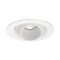 Elco EL1448W 4" Low Voltage Sloped Adjustable Regressed Eyeball - White 