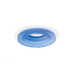 Elco 4" Low Voltage Recessed Lighting Trim EL1452BL Frosted Glass Trim, Blue