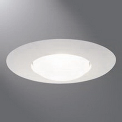 Cooper Lighting 301P HaloÂ® 1-Light Ceiling Mount 6 Inch Open Trim; White