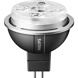 PHILIPS, 533182, 8.5 Watt High Output Dimmable, MR16 LED Bulb, 2700K, M75404