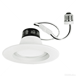 TCP LED14DR5650K - 5-6 in. Downlight - LED 85 Watt Incandescent Equal - 5000 Kelvin - Integrated Baffle Trim