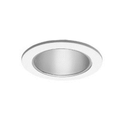 Halo 999P Reflector Cone Trim, 4", White/Clear 