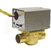 Honeywell, V8043E1004, Motorized Low Voltage Normally Closed Zone Valve, M77701