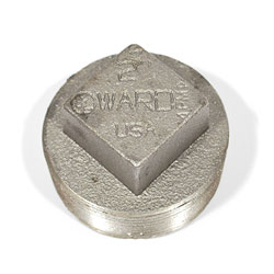 WARD, Cast Iron Cored Plug, Cored Plug, 2" Cast Iron Cored Plug, M65431